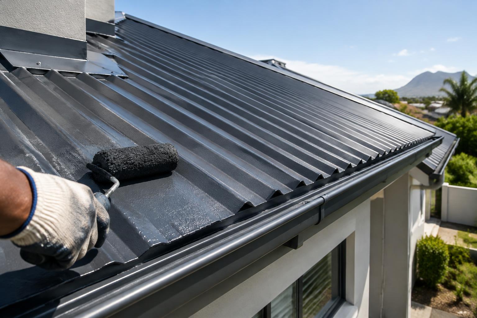 Roof sealing service illustration